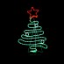 CHRISTMAS TREE 132 LED ΣΧΕΔΙΟ  RED-GREEN IP65 54x90cm ΣΥΝ 1.5m | Aca | X081324519N